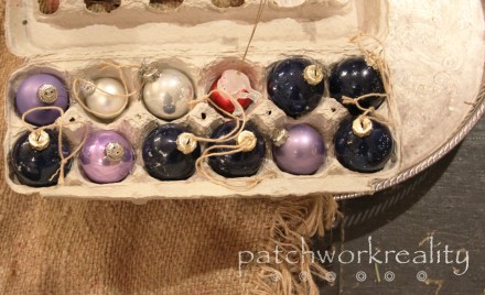 Egg carton ornament storage @patchworkreality